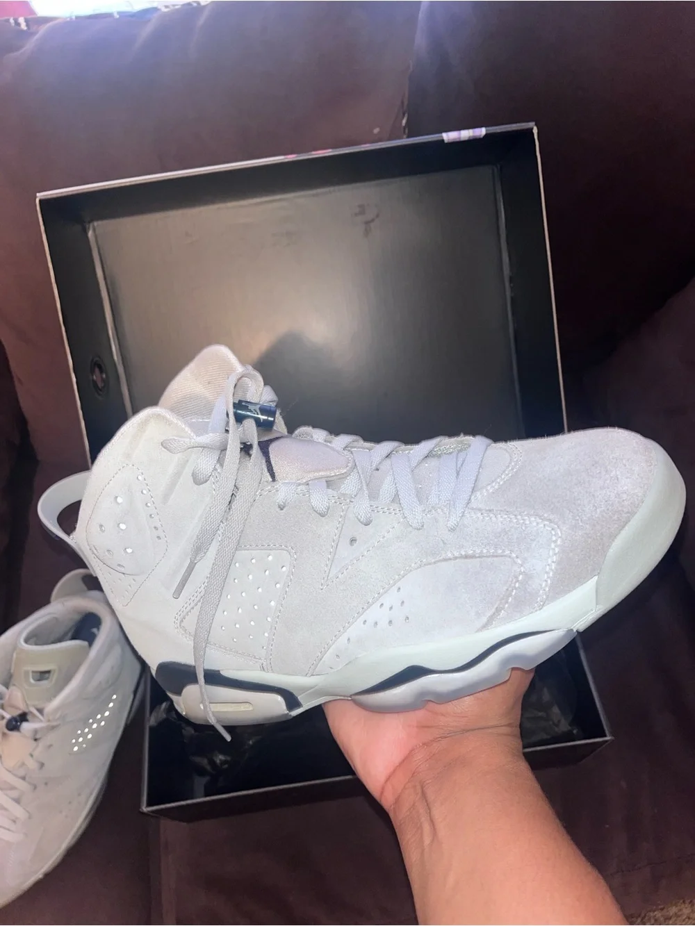 Jordan 6 “Georgetown” Grey and Navy Suede